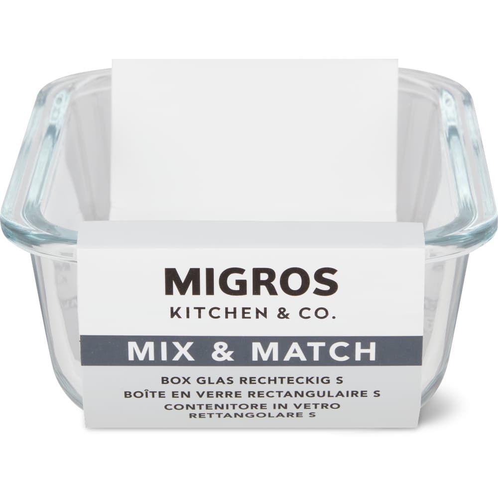 Migros Kitchen & Co. Box Glas rechteckig, S, 0.4l