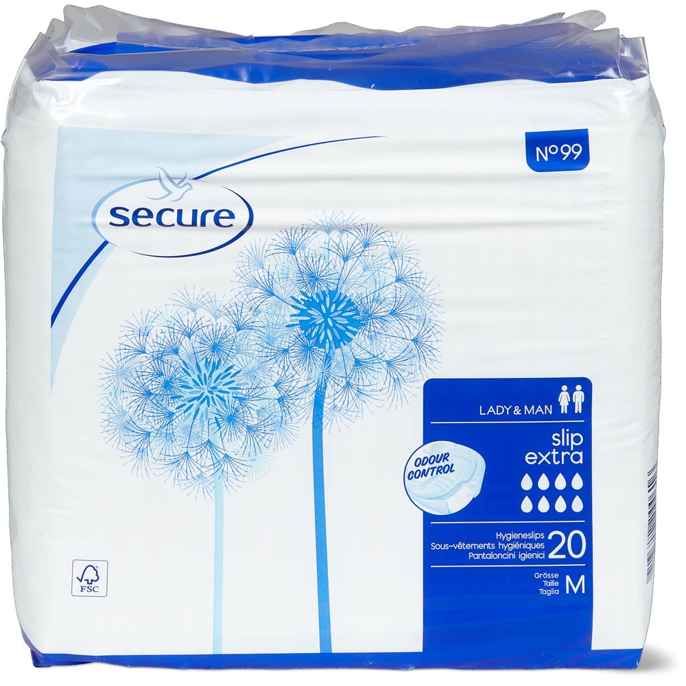Secure Lady & Man Slip Extra Grösse M