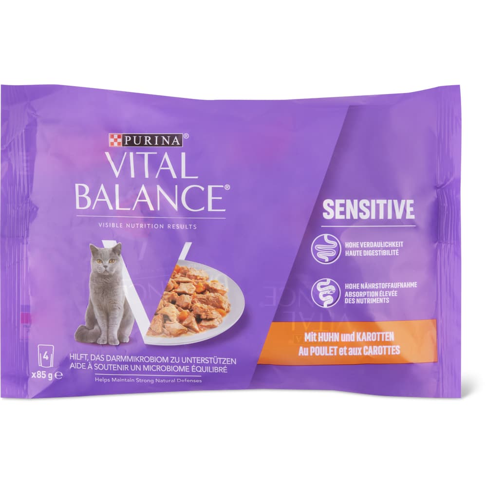 Vital Balance Sensitive Häppchen in Sauce Huhn & Karotten