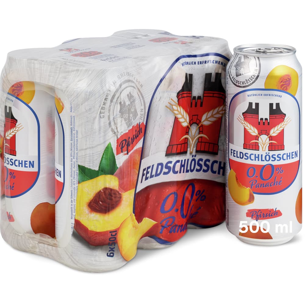 Feldschlösschen Pfirsich Aromatisiertes Bier alkoholfrei - 0.0%