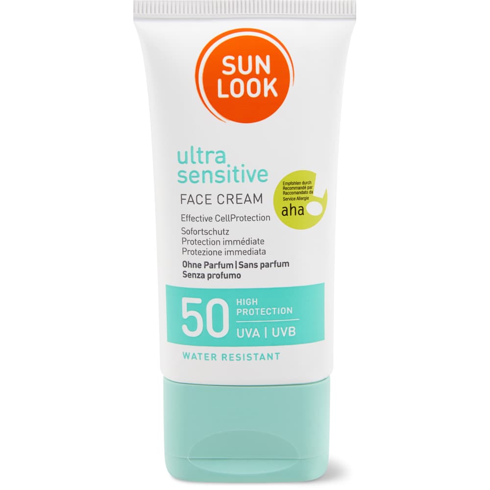 Sun Look Ultra Sensitive Face Creme LSF 50, wasserfest