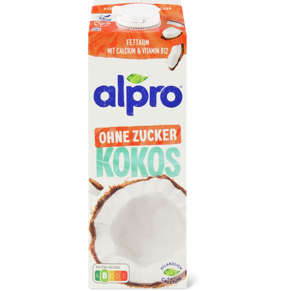 Alpro Kokosdrink ohne Zuckerzusatz, vegan