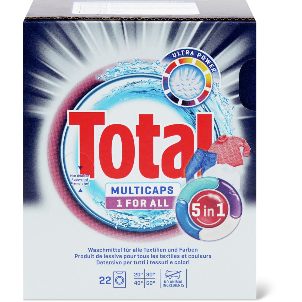 Total 1 for all Waschmittelkapseln 22 Waschgänge