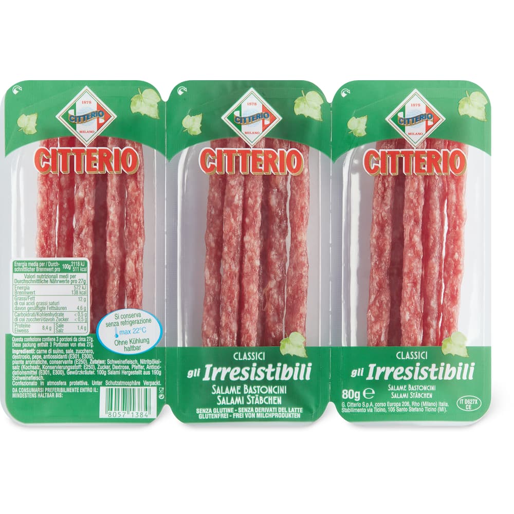 Citterio Irresistibili Salami Stäbchen Klassisch