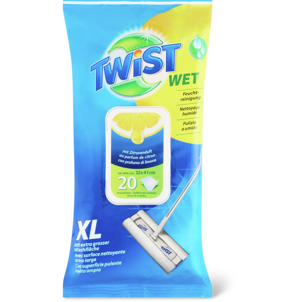 Twist Wet Ersatztücher feucht, Grösse XL