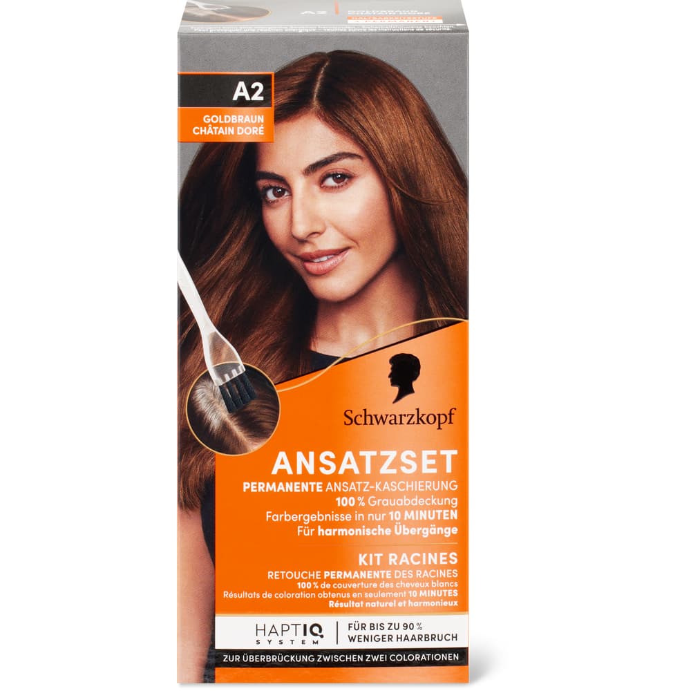 Schwarzkopf Ansatzset A2 Goldbraun