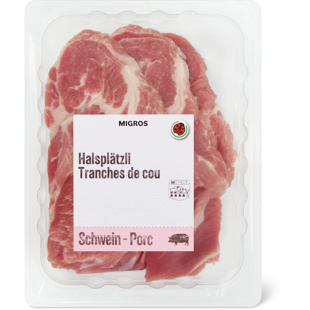 Migros IP-SUISSE Schweinsplätzli Hals