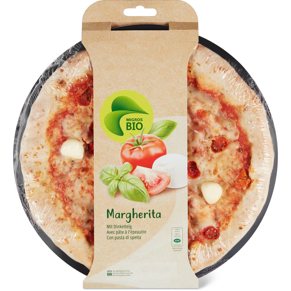 Migros Bio Pizza Margherita mit Dinkelteig