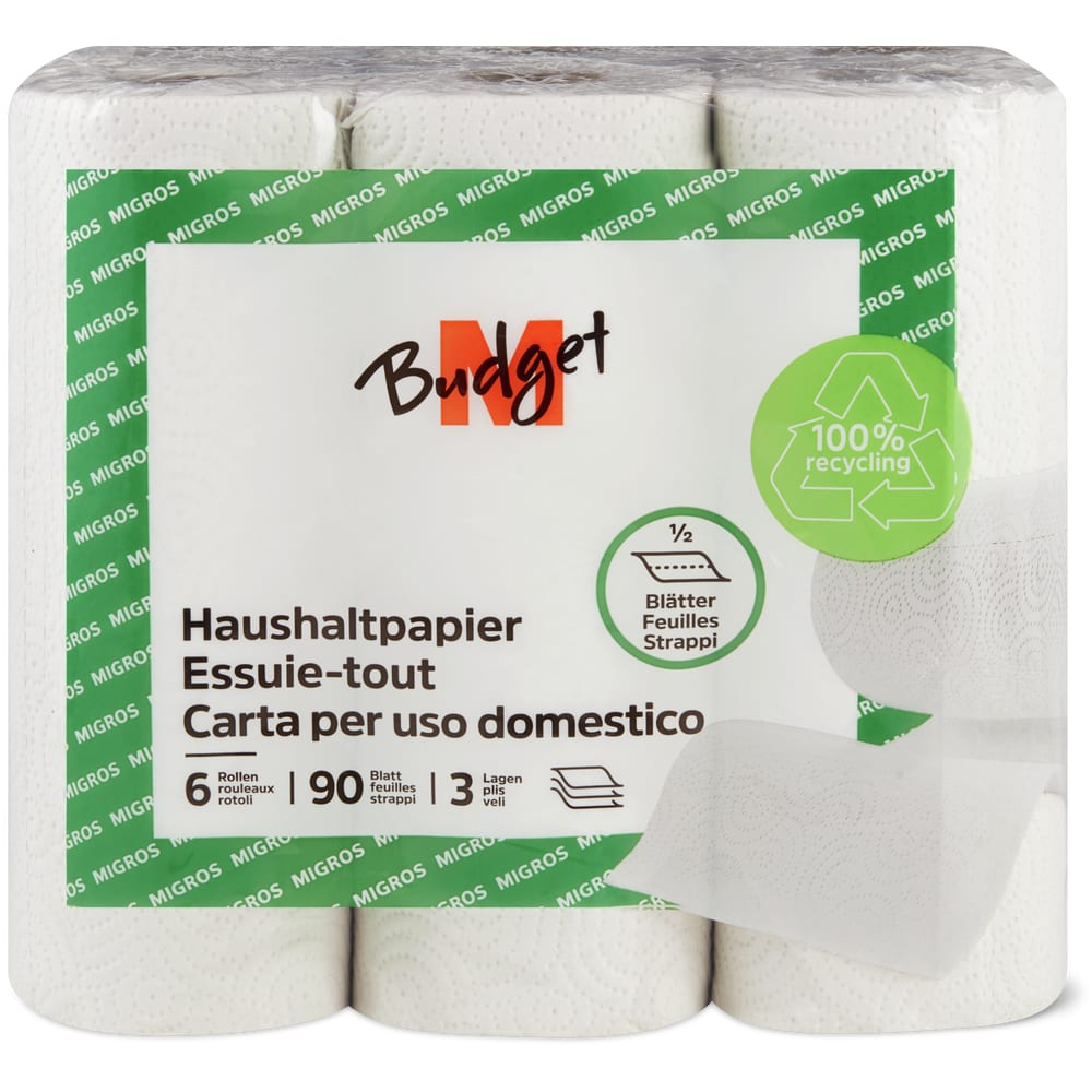 M-Budget Haushaltpapier 3 Lagig