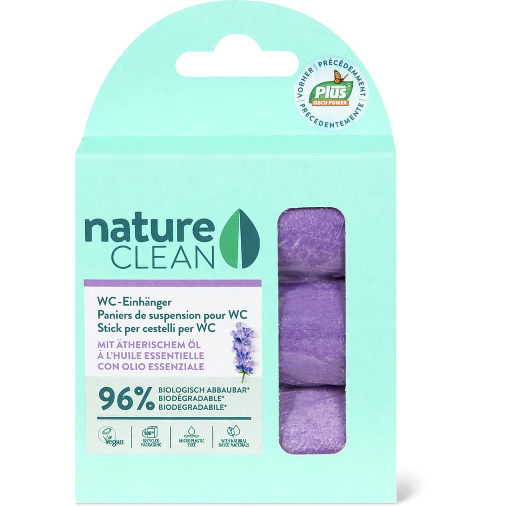 Nature Clean Nachfüllung für WC-Block 3 x 50g, mit Ätherischem Öl