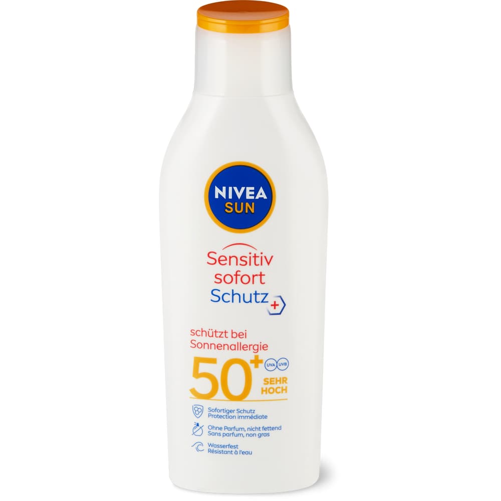 Nivea Sun Sensitive Sonnenschutz-Lotion LSF 50+, wasserfest