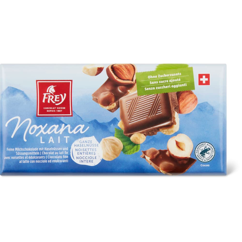 Frey Noxana Noxana Milchschokolade Haselnüssen, ohne Zuckerzusatz