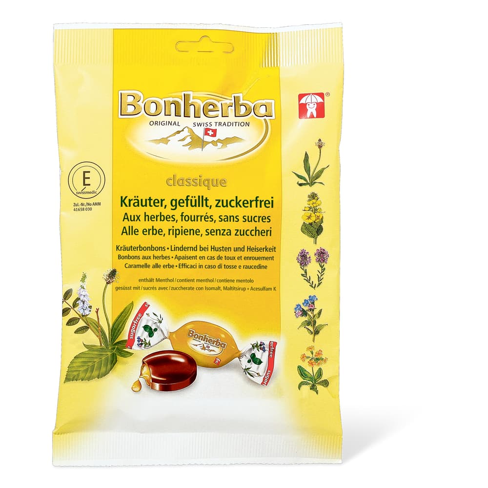 Bonherba Kräuterbonbons gefüllt zuckerfrei