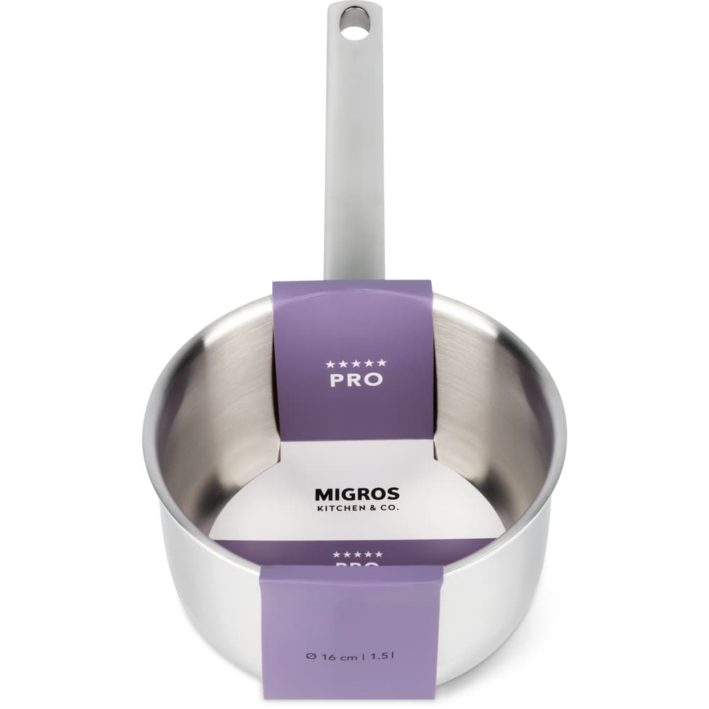 Migros Kitchen & Co. Pro Stielkasserolle Ø 16 cm, 1.5 L