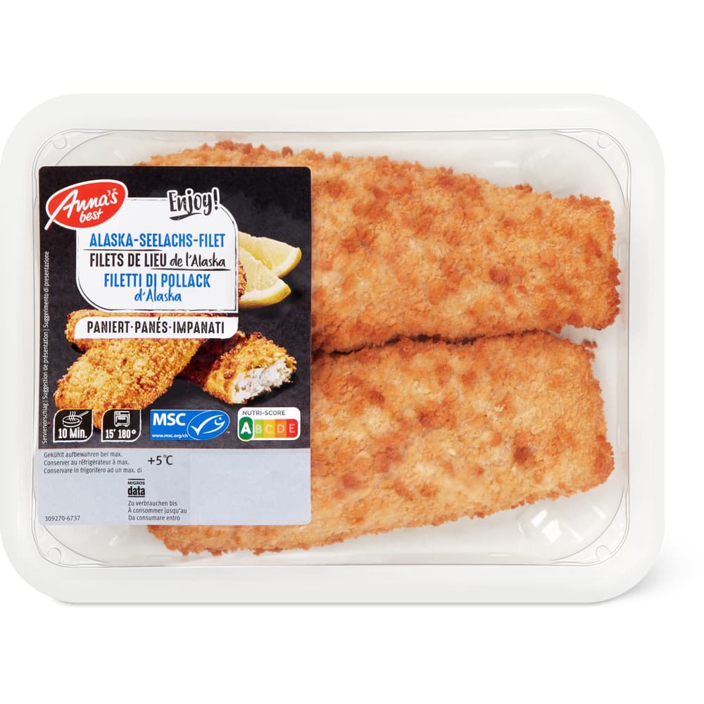 Anna's Best Alaska-Seelachs-Filet MSC, paniert
