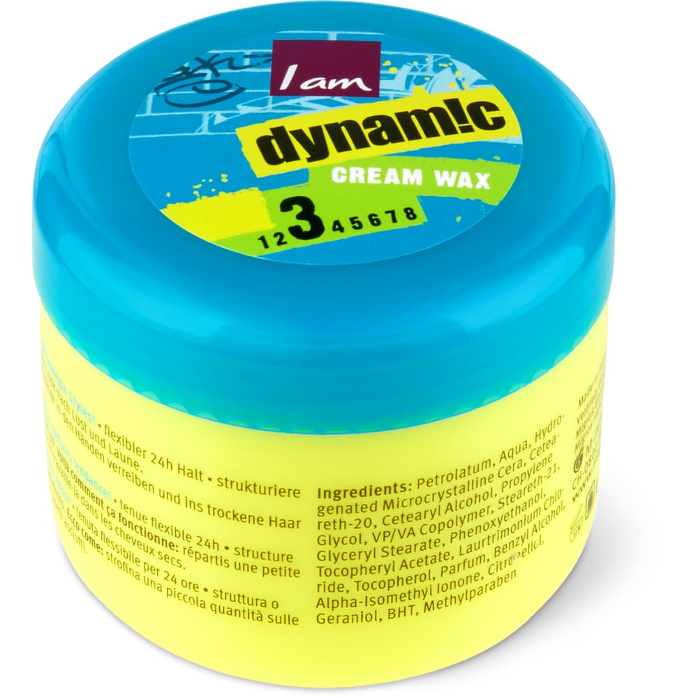 I am Dynamic Cream Wax flexibler Halt