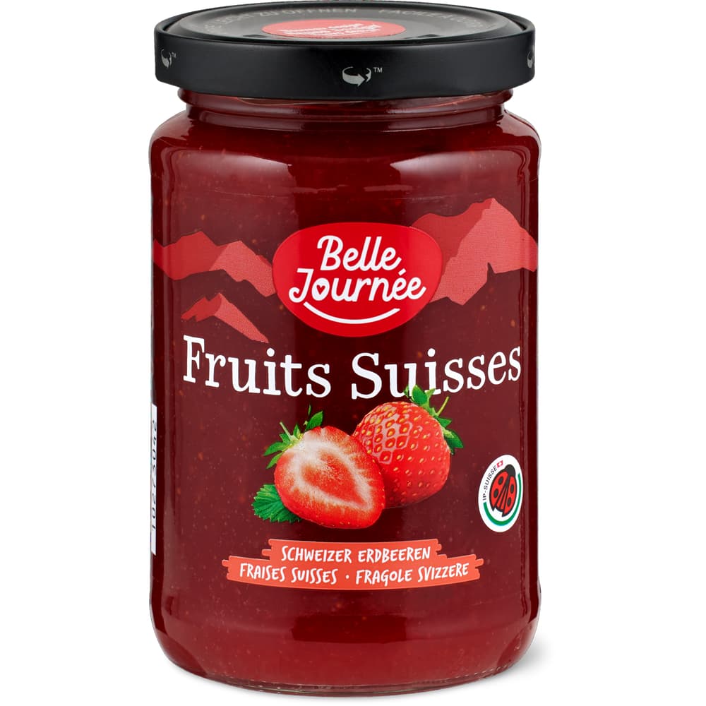 Belle Journée IP-SUISSE Konfitüre Schweizer Erdbeeren