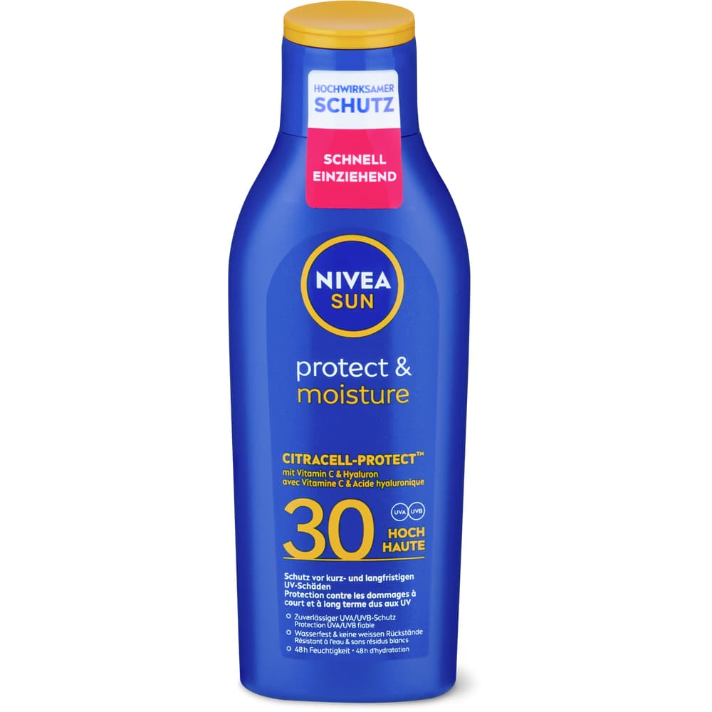 Nivea Sun Protect & Moisture Sonnenschutz-Lotion LSF 30, wasserfest