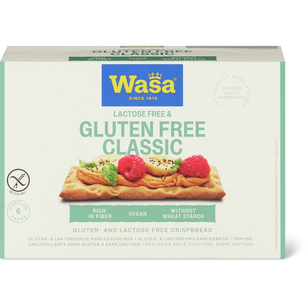 Wasa Knäckebrot Classic Laktosefrei und Glutenfrei