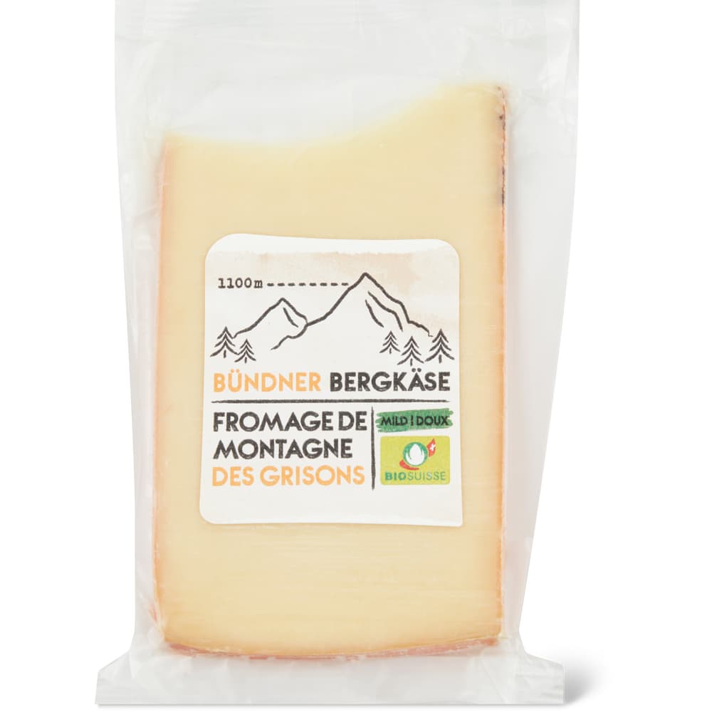 Migros Bio Bündner Bergkäse Mild