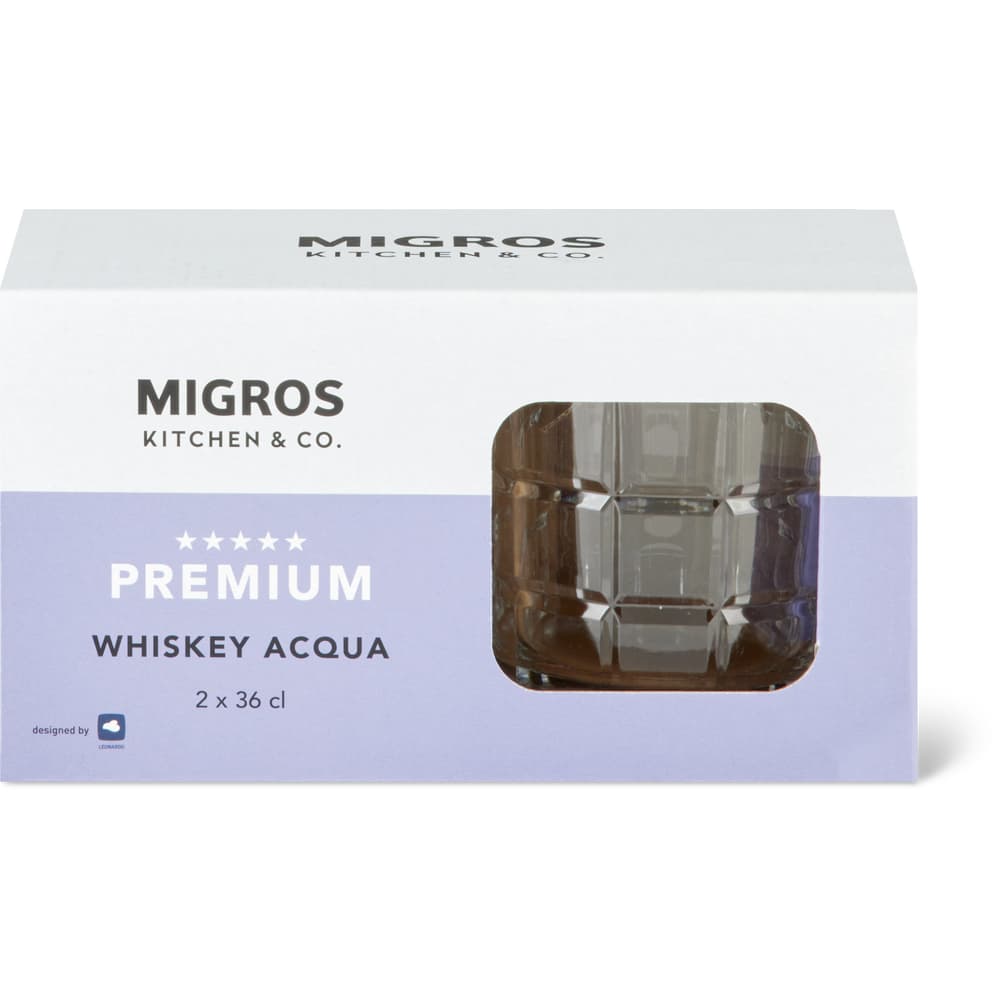 Migros Kitchen & Co. Whiskeyglas Premium Acqua Transparent, 36cl