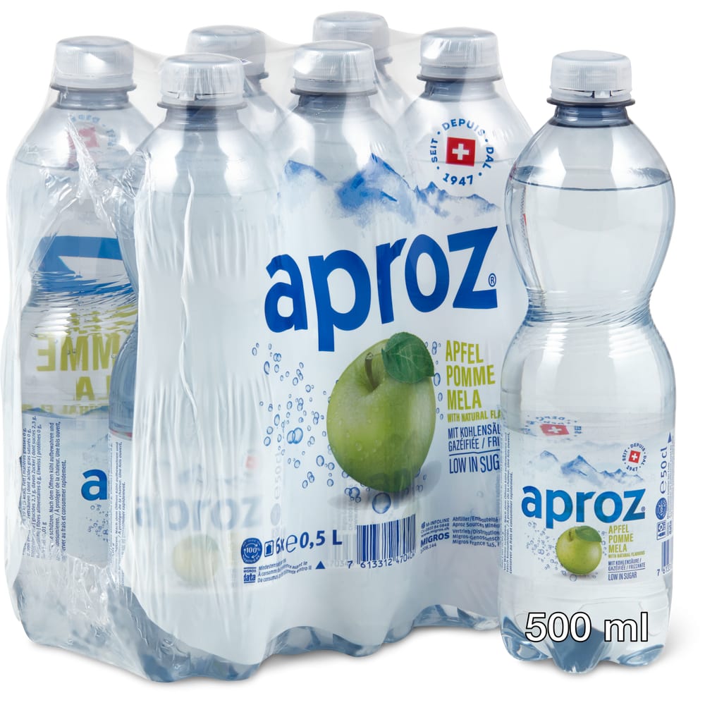 Aproz Mineralwasser mit Kohlensäure Apfel