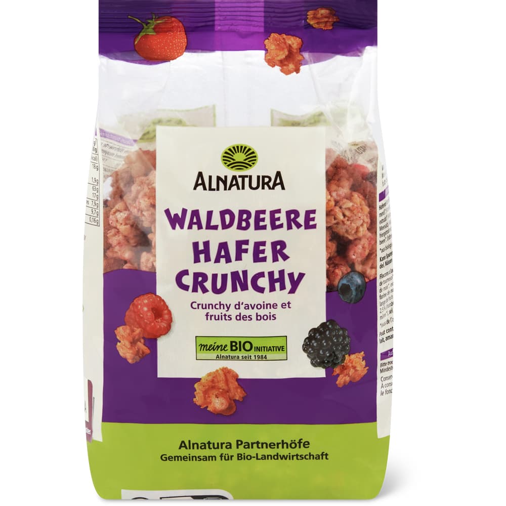Alnatura Müesli Bio, Waldbeere Hafer Crunchy