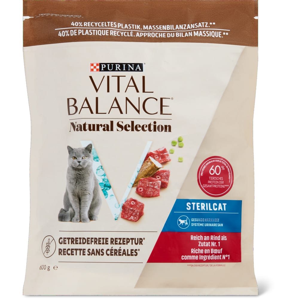 Vital Balance Natural Selection Trockenfutter für Katzen Lachs