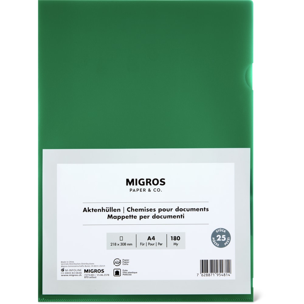 Migros Paper & Co. Aktenhüllen