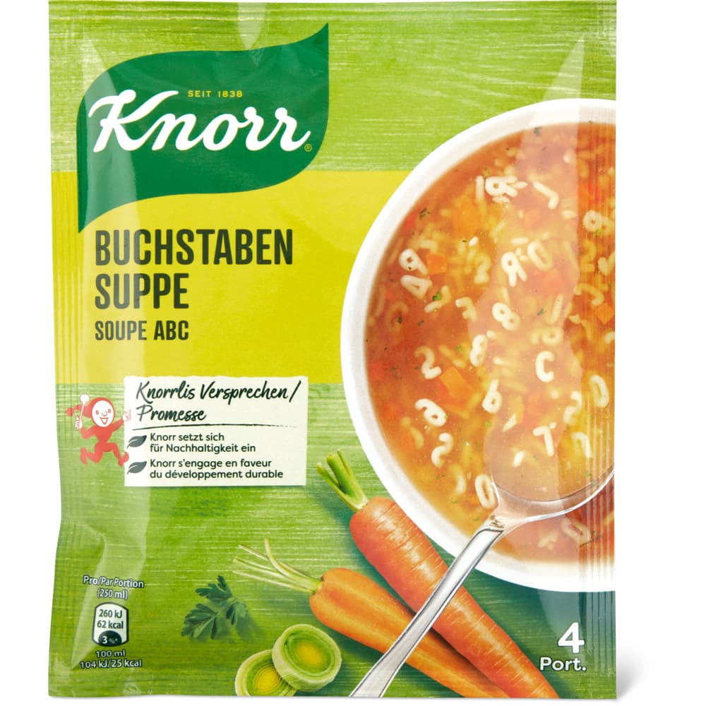 Knorr Buchstaben Suppe