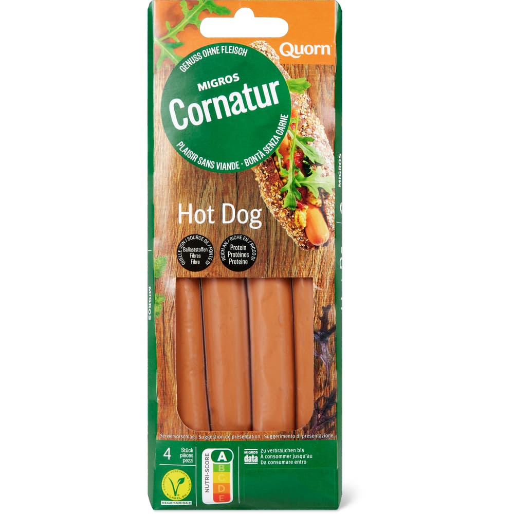 Cornatur Quorn Hot Dog geräuchert & gekocht