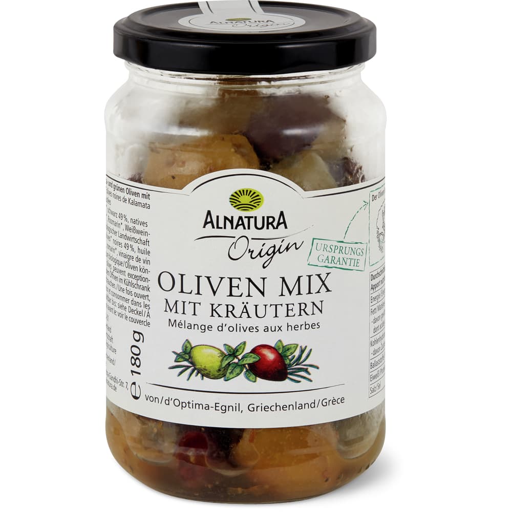 Alnatura Oliven Mix Bio, mit Kräutern