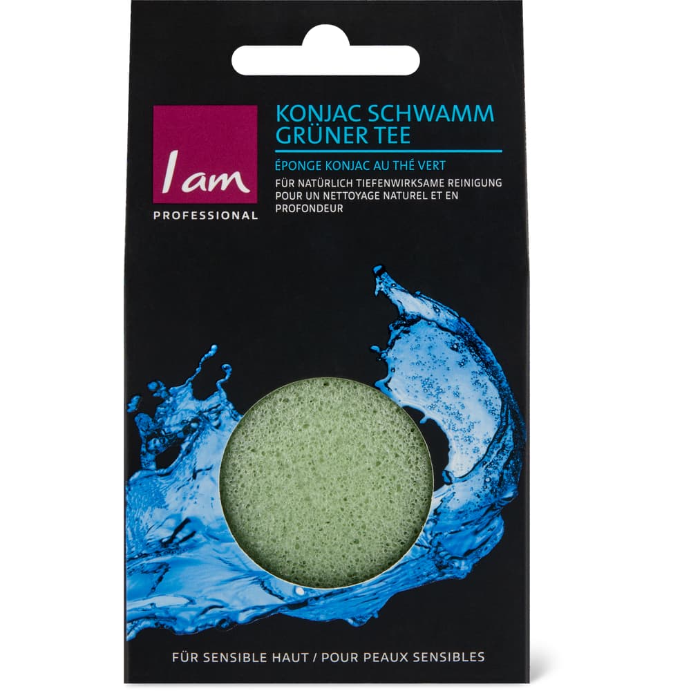 I am Professional Konjak Schwamm Grüner Tee