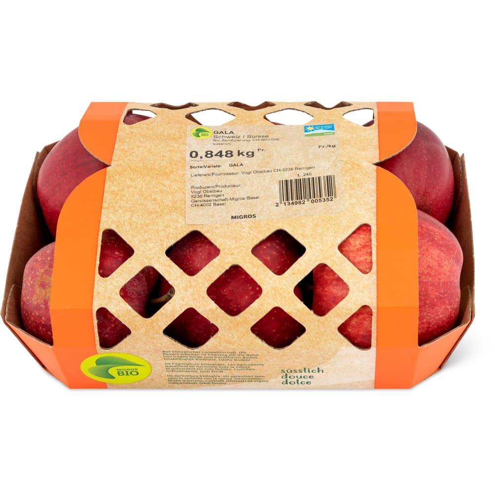 Migros Bio Äpfel Gala