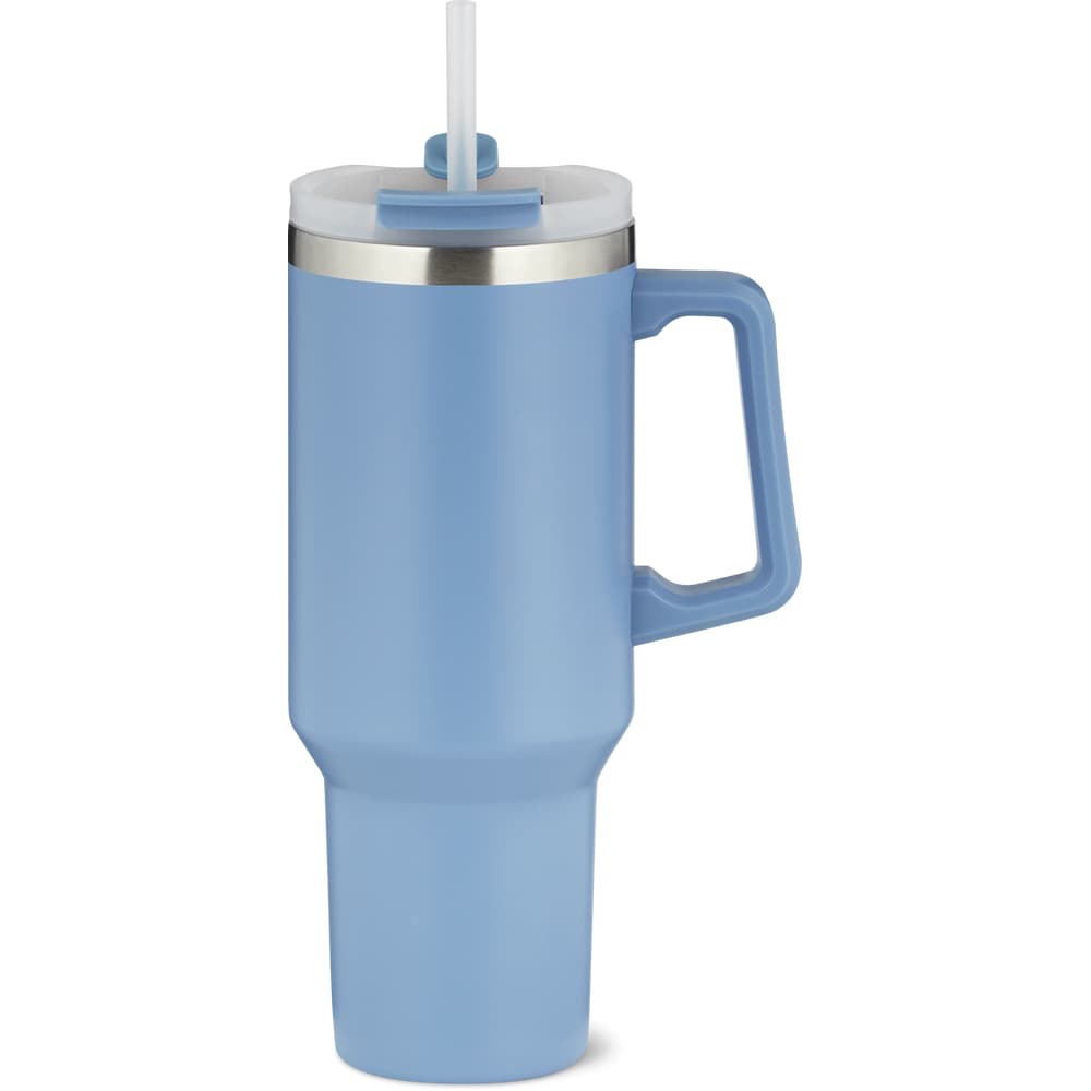 Migros Kitchen & Co. Isolierbecher mit Henkel, blau, 1.1L