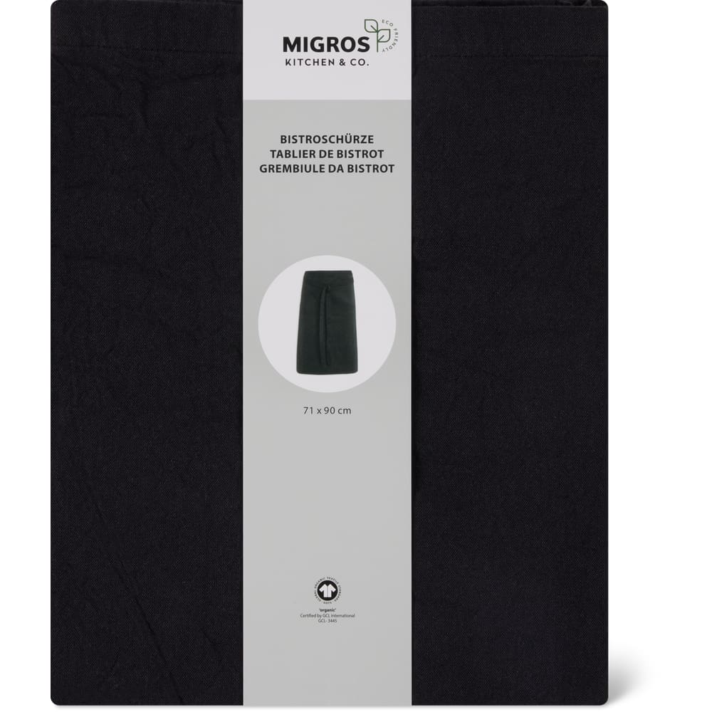 Migros Kitchen & Co. Bistroschürze schwarz