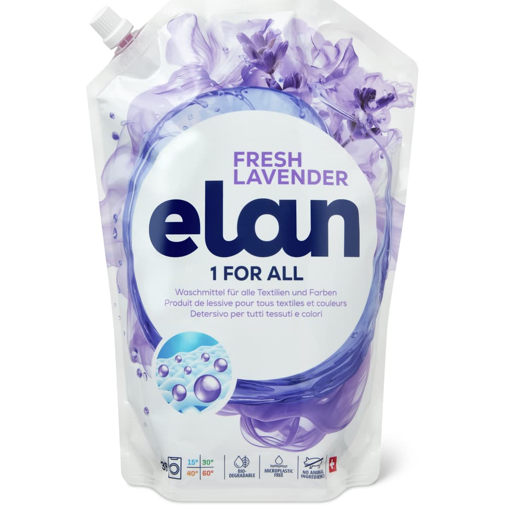 Elan Flüssigwaschmittel 36 Waschgänge, Fresh Lavender