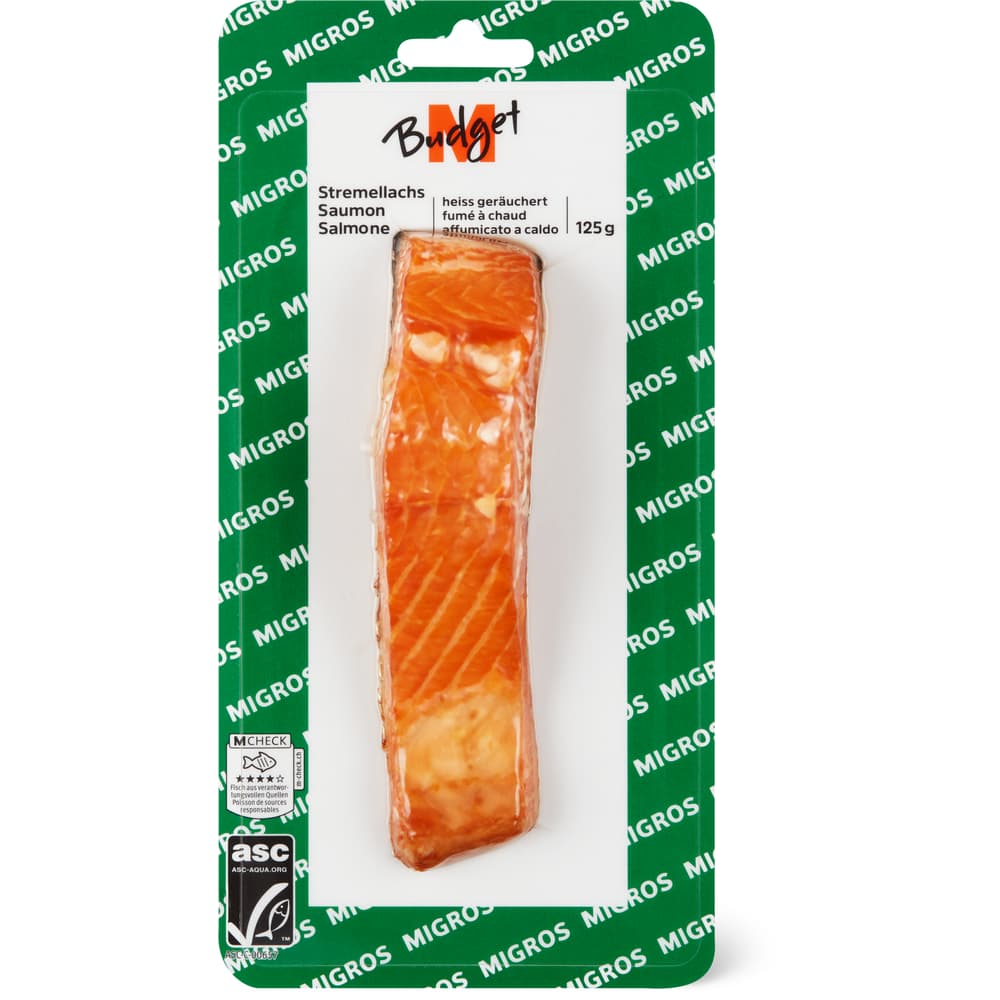 M-Budget ASC Stremellachs heiss geräuchert