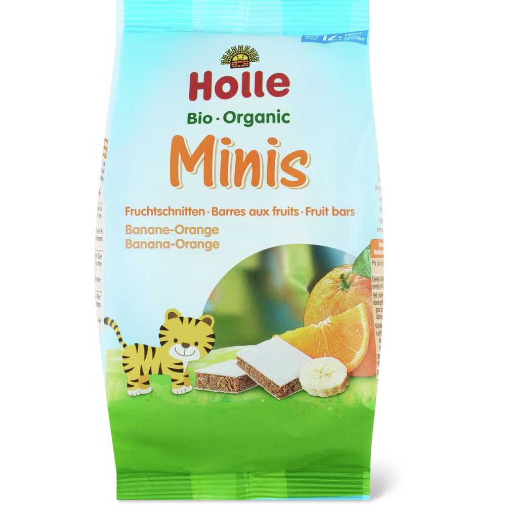Holle Bio Baby-Fruchtschnitten Orange-Banane Ab 12 Monaten
