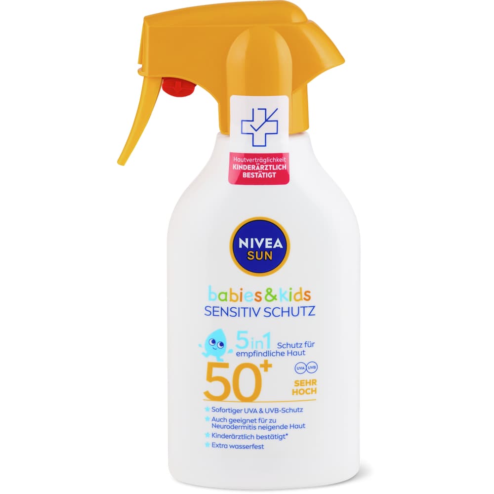 Nivea Sun sensitive protect babies & kids Sonnenspray LSF 50+, extra wasserfest