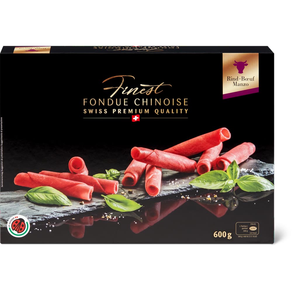 Finest IP-SUISSE Fondue Chinoise Rind