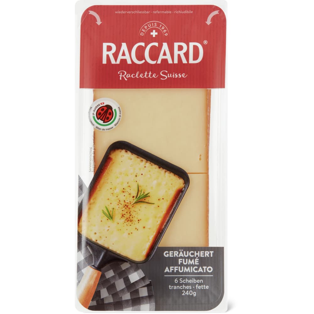 Raccard IP-SUISSE Raclette Geräuchert - 6 Scheiben