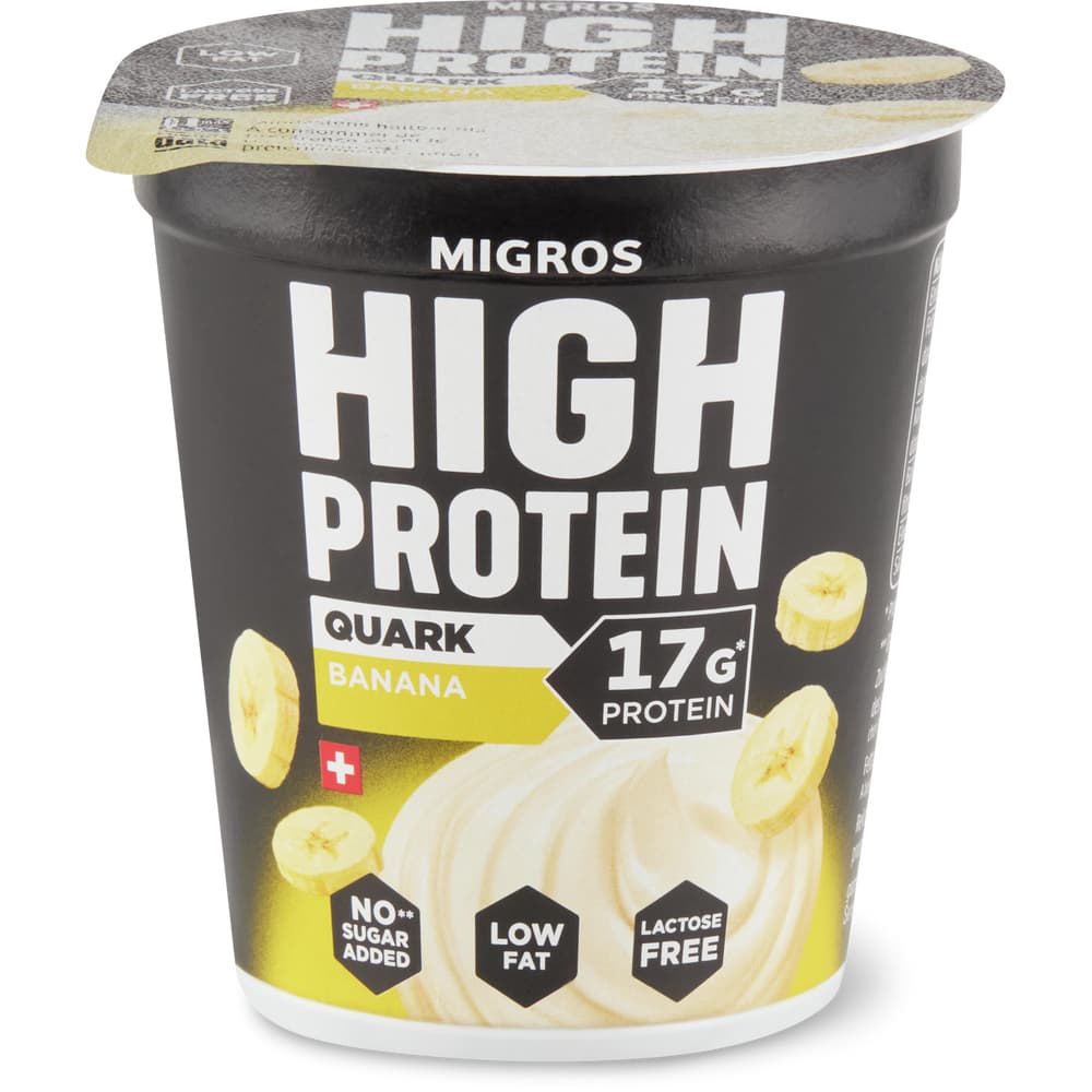 Migros High Protein Quark Banane, laktosefrei, ohne Zuckerzusatz