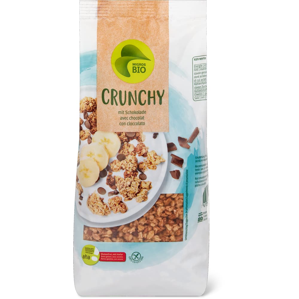 Migros Bio aha! Knuspermüesli Schokolade