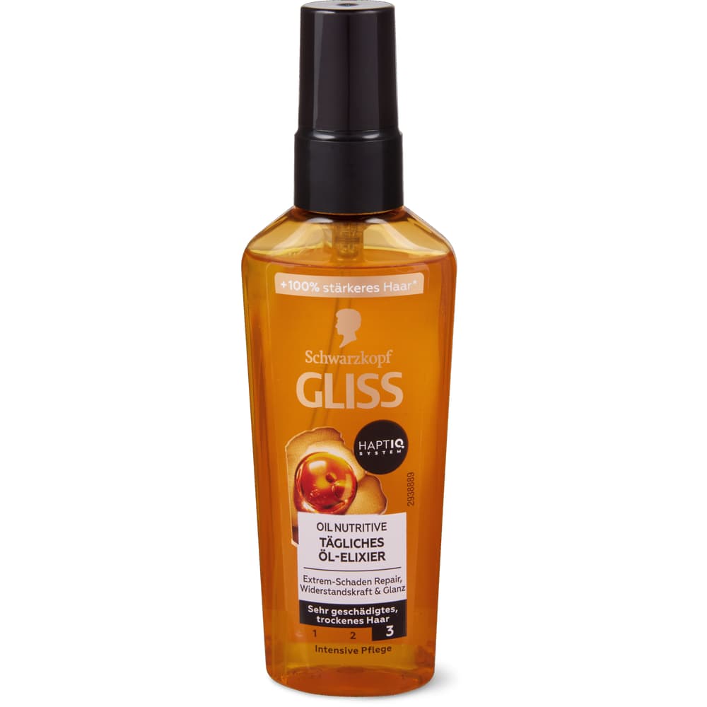 Gliss Oil Nutritive Tägliches Öl Serum sehr geschädigtes, trockenes Haar