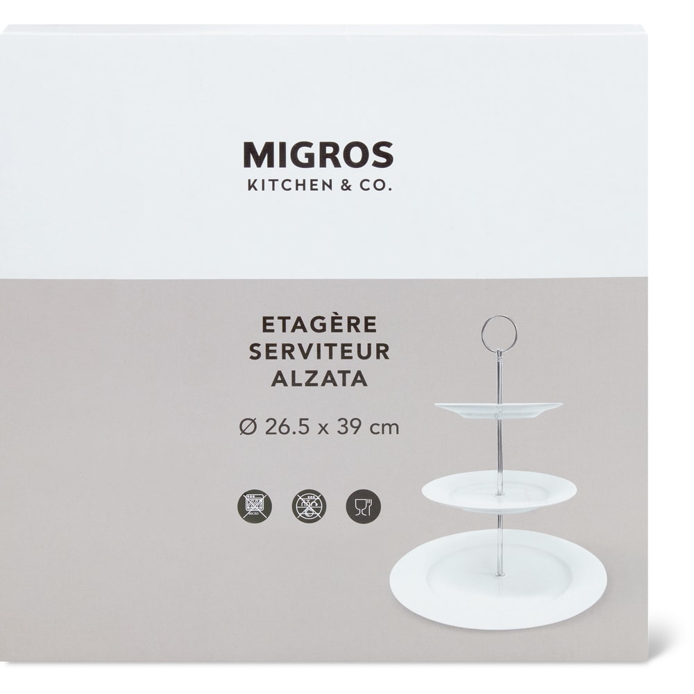 Migros Kitchen & Co. Etagère weiss, 26.5x34.5cm