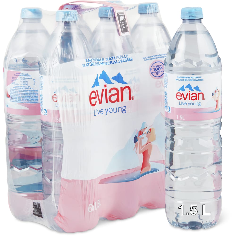 Evian Natürliches Mineralwasser Ohne Kohlensäure