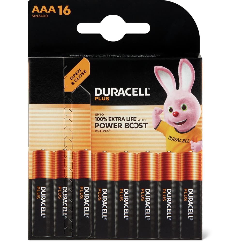Duracell Batterien Plus Power Boost AAA 16er