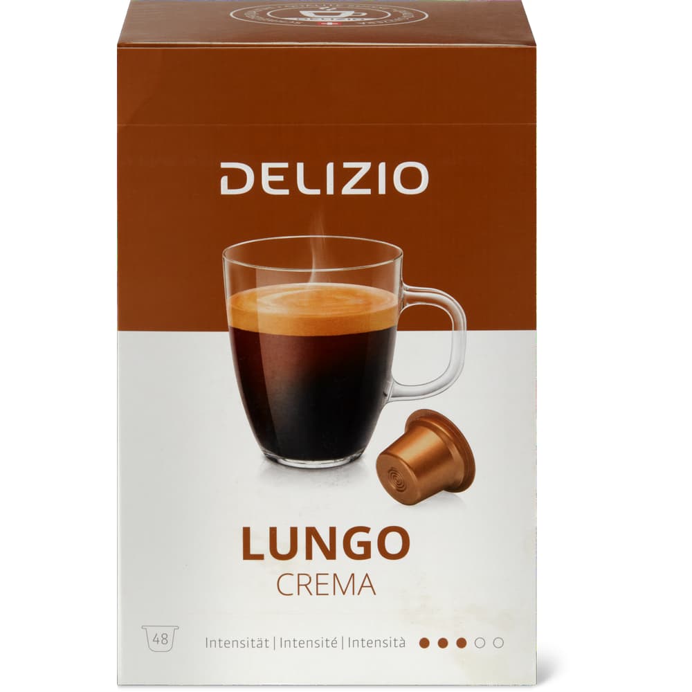 Delizio Kaffee-Kapseln Lungo Crema, System Delizio