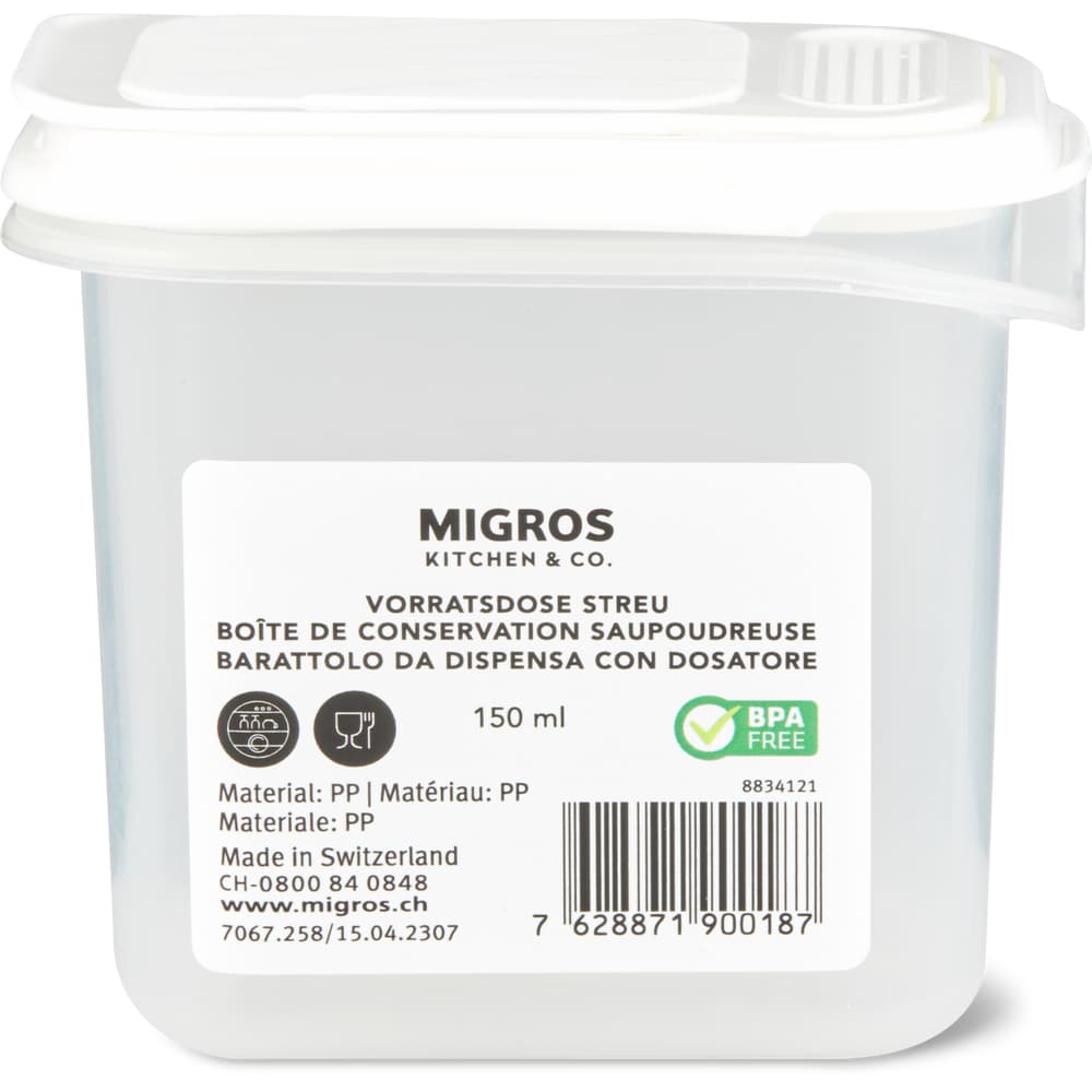 Migros Kitchen & Co. Vorratsdose Streu 0.15l